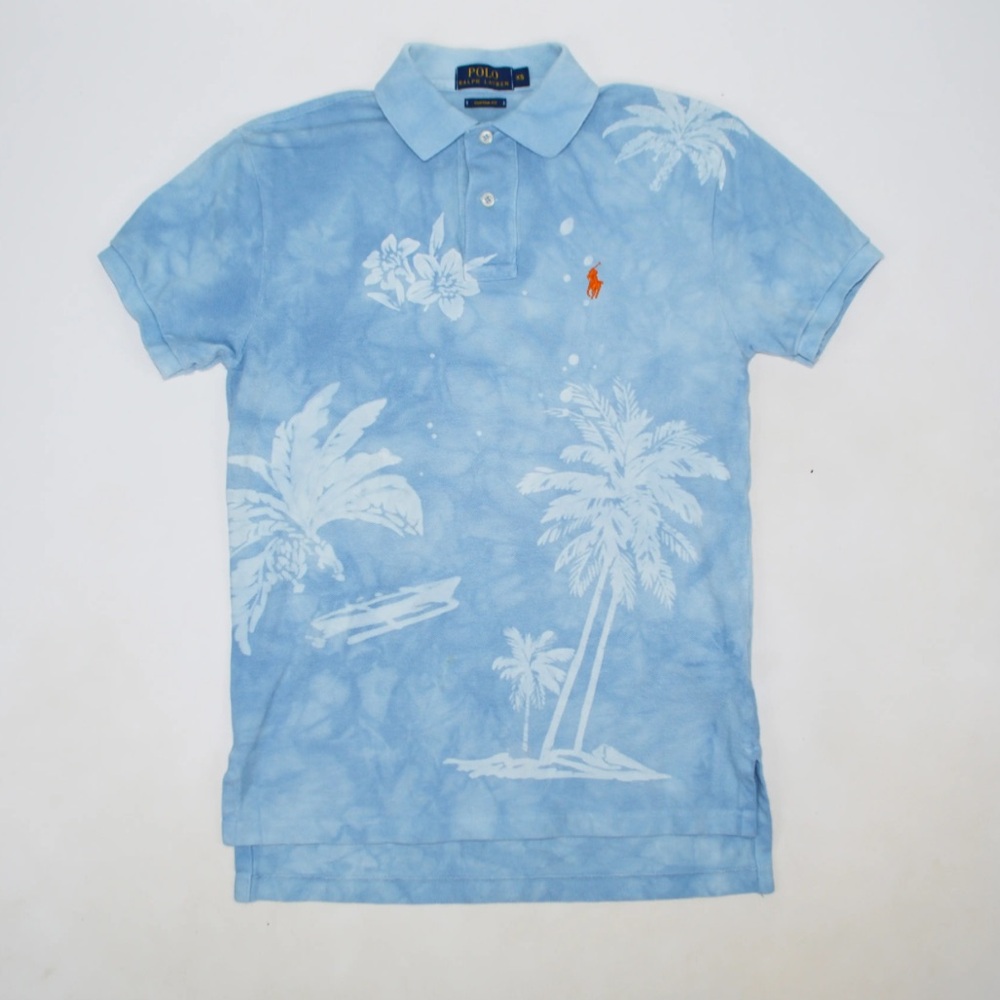 Ralph Lauren Kids Light Blue Tropical Polo